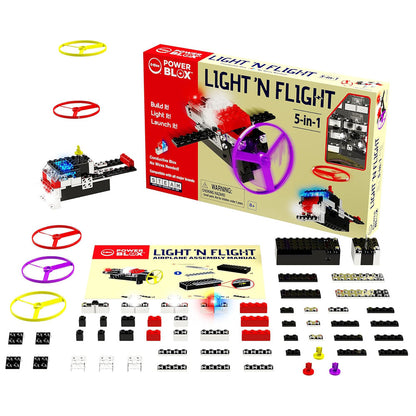 E-Blox: Power Blox: 5-In-1 Light 'N Flight - 58pcs, Kids Ages 8+