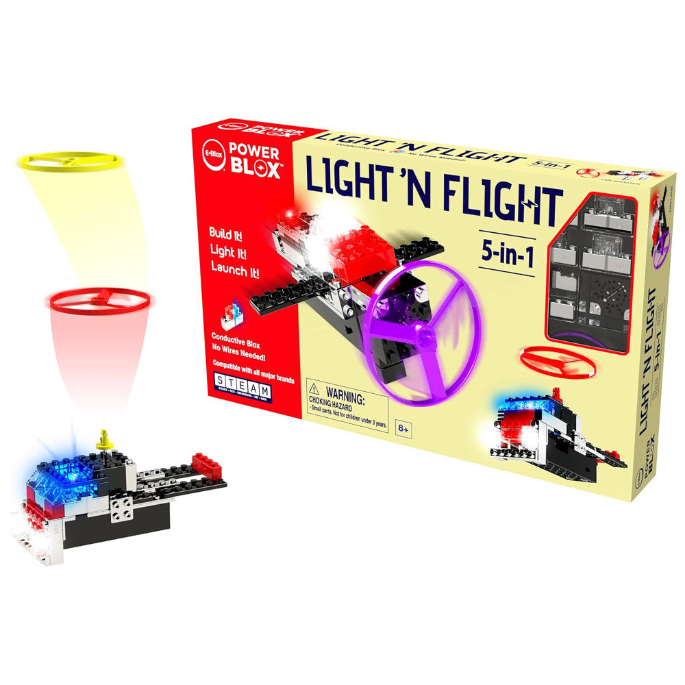 E-Blox: Power Blox: 5-In-1 Light 'N Flight - 58pcs, Kids Ages 8+