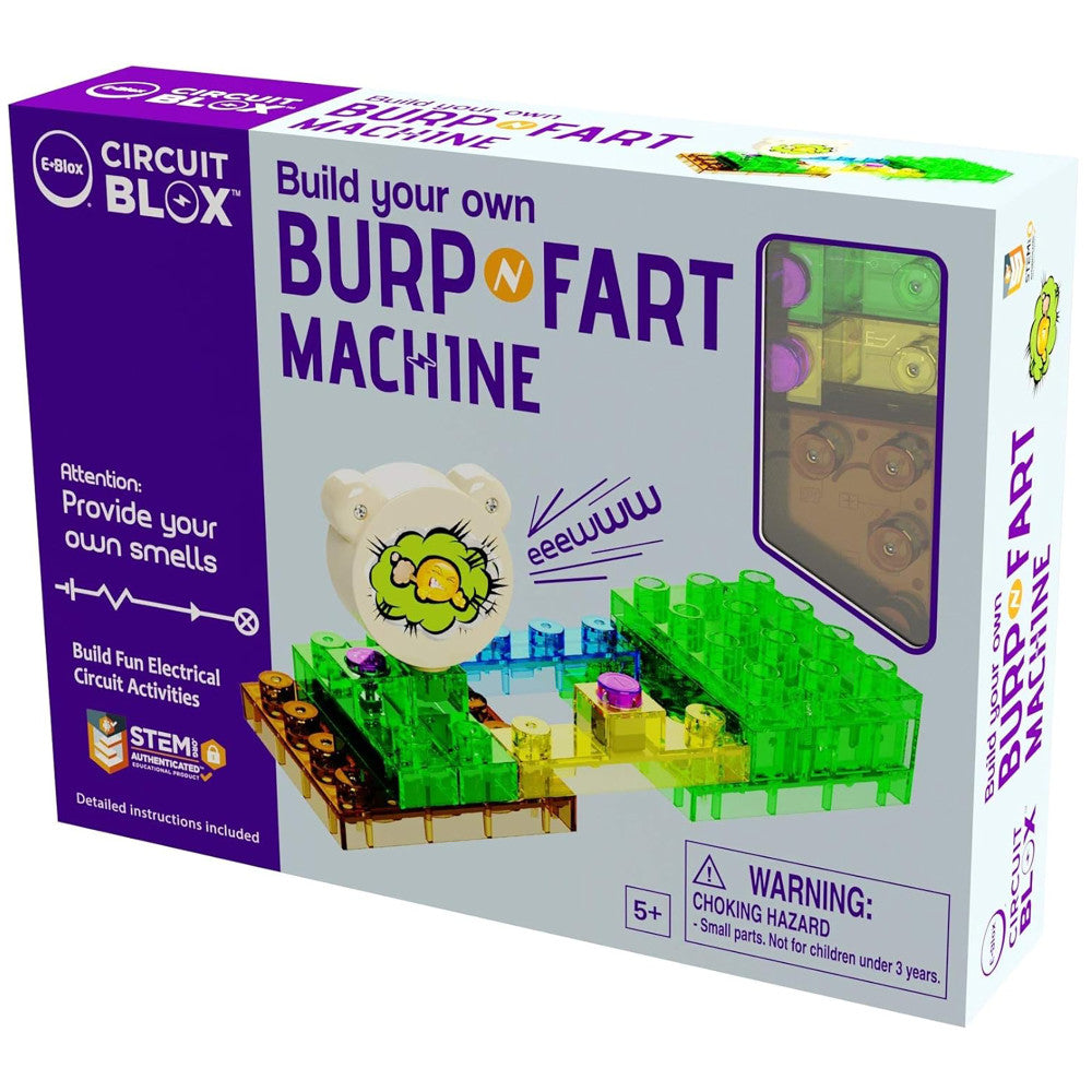 E-Blox: Circuit Blox: BYO Burp 'N Fart Machine, DIY STEM Electrical Activities, Toy Kids Age 5+