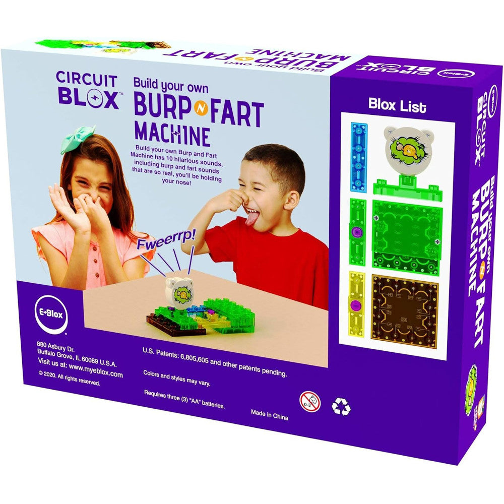 E-Blox: Circuit Blox: BYO Burp 'N Fart Machine, DIY STEM Electrical Activities, Toy Kids Age 5+