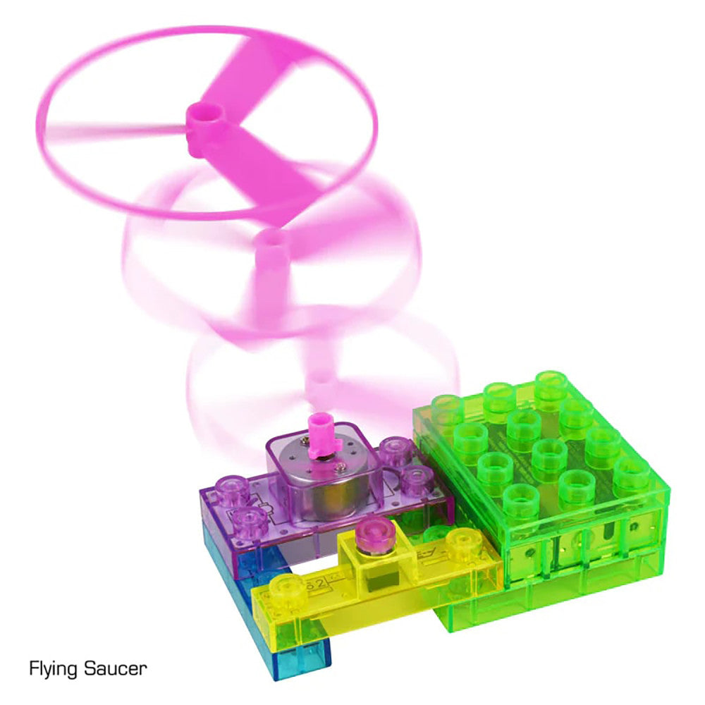 E-Blox: Circuit Blox: BYO Flying Saucer - 4 Blocks Projects, Kids Ages 8+