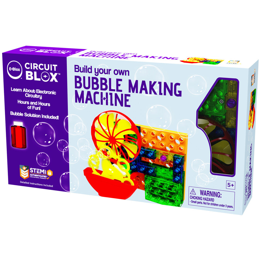 E-Blox: Circuit Blox: BYO Bubble Making Machine, STEM Electrical Activity, Kids Ages 5+