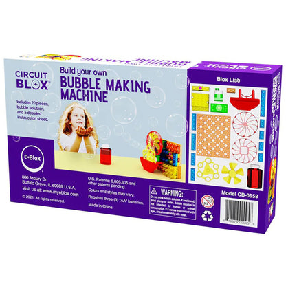 E-Blox: Circuit Blox: BYO Bubble Making Machine, STEM Electrical Activity, Kids Ages 5+