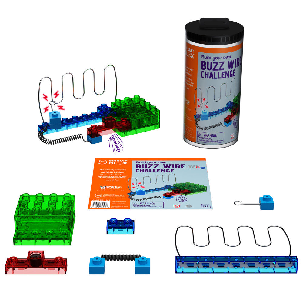 E-Blox: Circuit Blox: BYO Buzzwire Challenge - Wire Maze, Block DIY STEM Toy Kids Age 8+