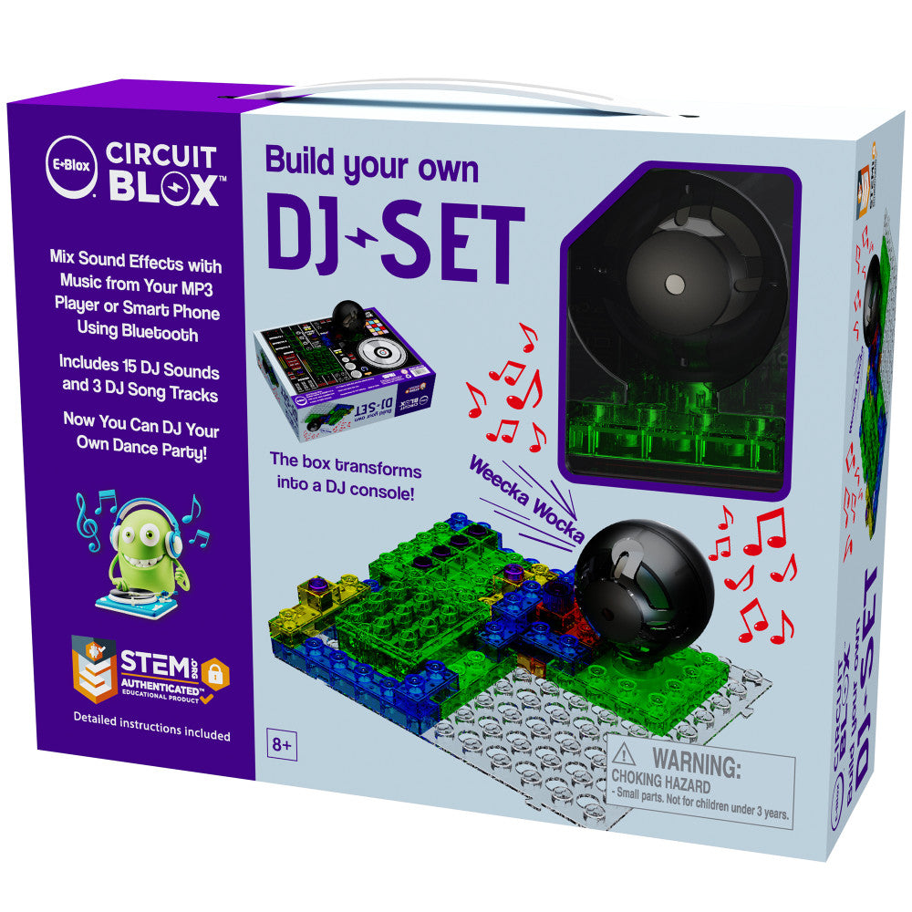 E-Blox: Circuit Blox: BYO DJ Set - Build Your Own, DIY Bricks Electrical STEM Toy, Kids Ages 8+