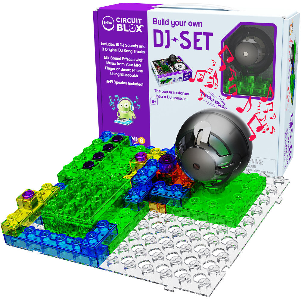 E-Blox: Circuit Blox: BYO DJ Set - Build Your Own, DIY Bricks Electrical STEM Toy, Kids Ages 8+