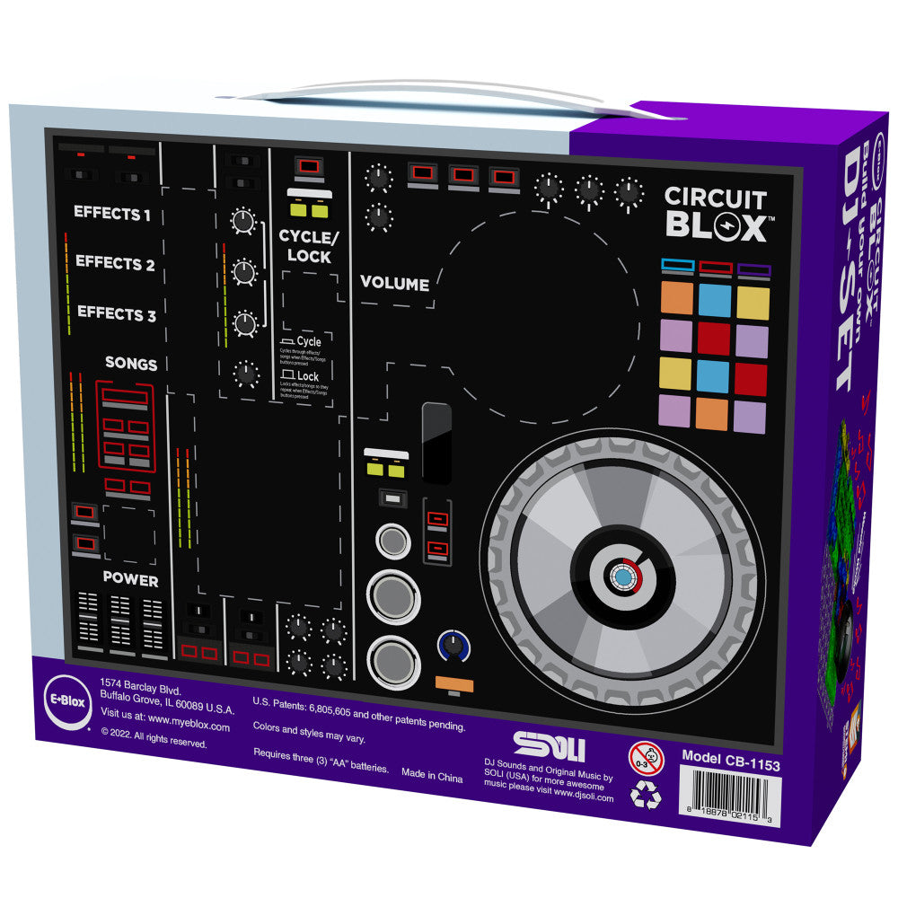 E-Blox: Circuit Blox: BYO DJ Set - Build Your Own, DIY Bricks Electrical STEM Toy, Kids Ages 8+