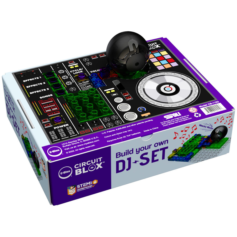 E-Blox: Circuit Blox: BYO DJ Set - Build Your Own, DIY Bricks Electrical STEM Toy, Kids Ages 8+