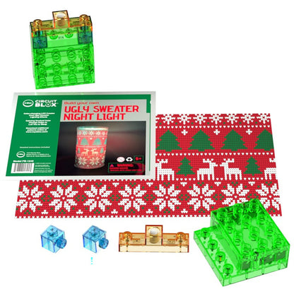 E-Blox: Power Blox BYO: Holiday Night Light - Ugly Sweater 2, Kids Ages 5+