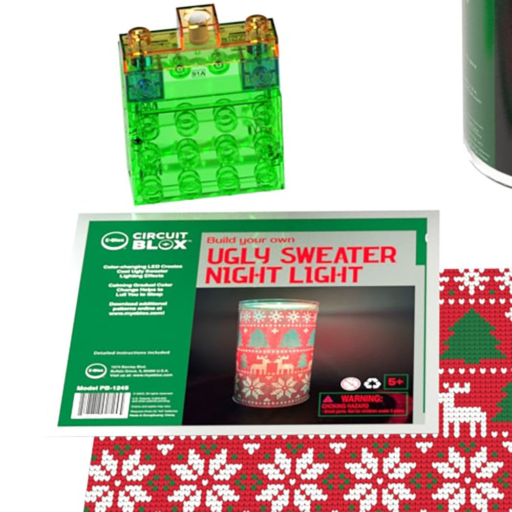 E-Blox: Power Blox BYO: Holiday Night Light - Ugly Sweater 2, Kids Ages 5+