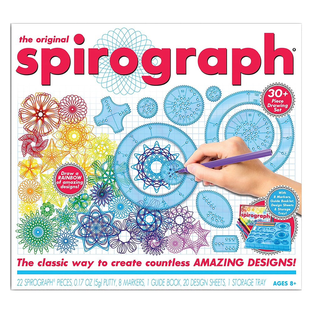 Spirograph Original Deluxe Design Drawing Kit with Markers & Guide Book