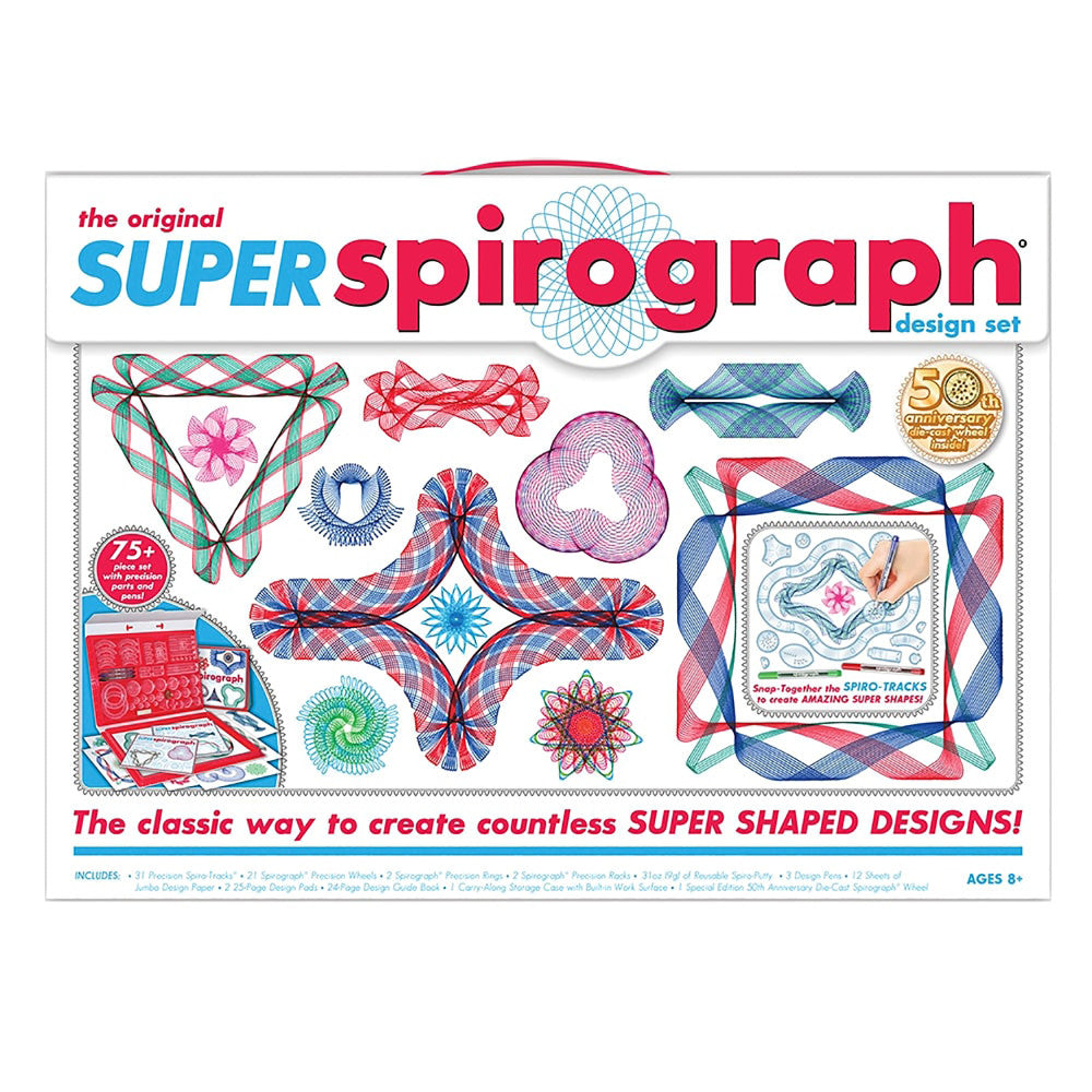 Spirograph 50th Anniversary Super Design Drawing Set Kit