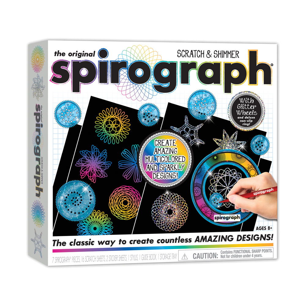 Spirograph Deluxe Scratch & Shimmer Art Set - Creative Drawing Kit