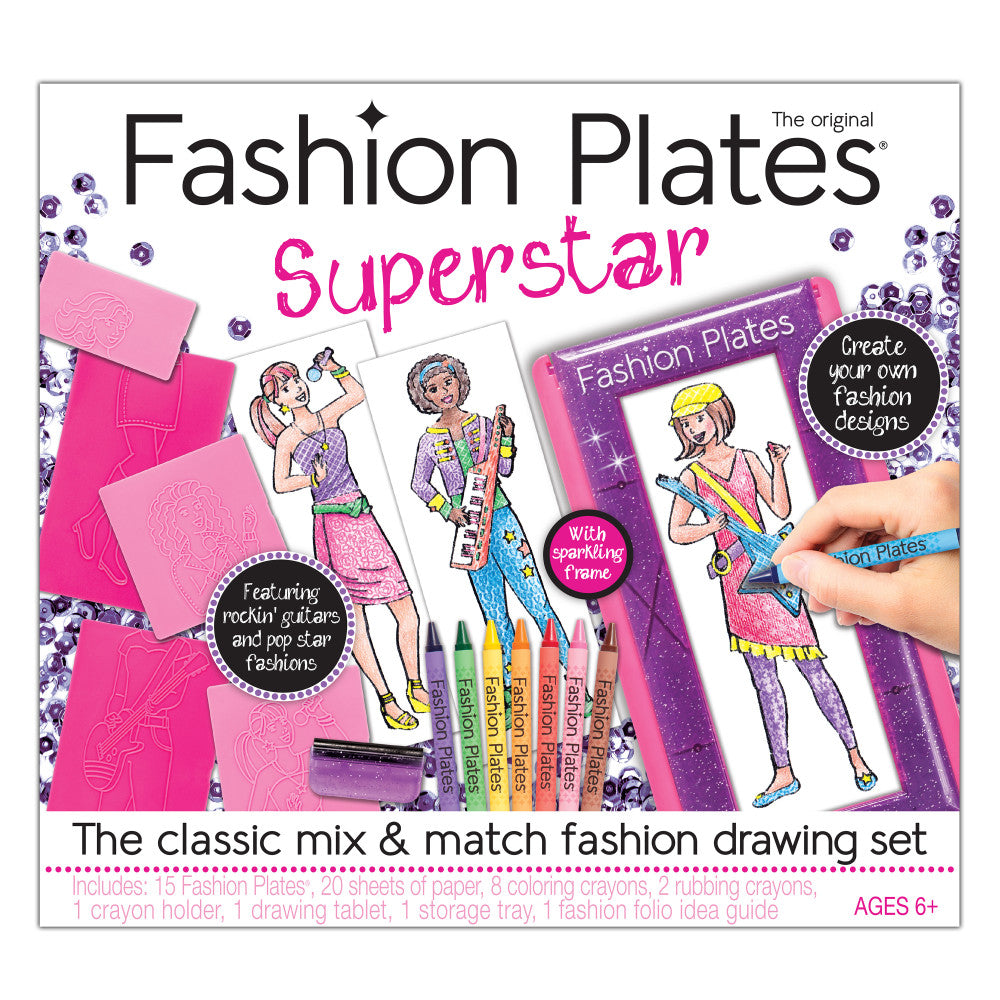 Fashion Plates Super Star Deluxe Pop Star Outfit Design Set