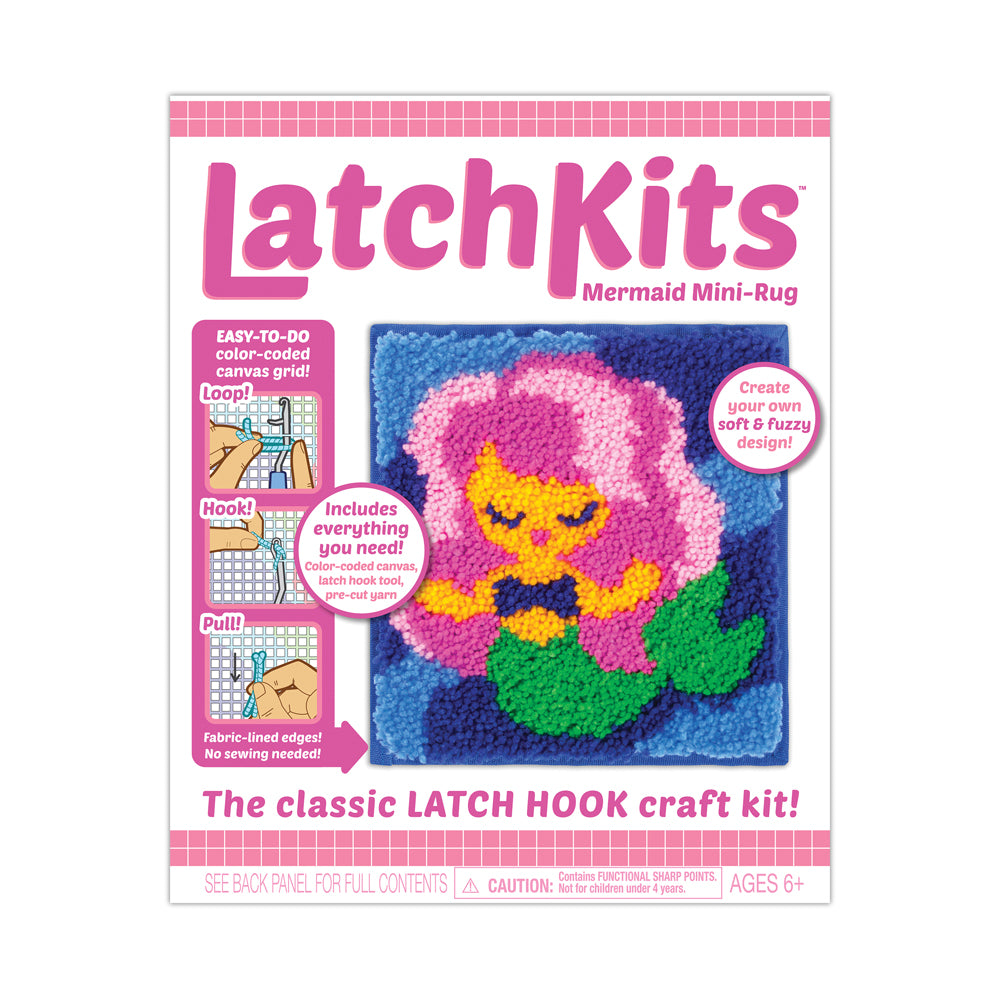 LatchKits Ocean Fantasy Mermaid Mini-Rug Crafting Kit