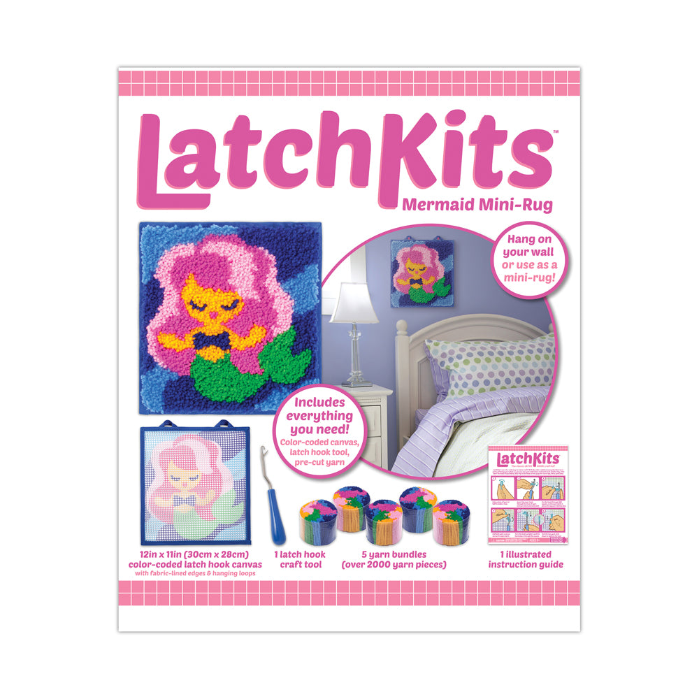 LatchKits Ocean Fantasy Mermaid Mini-Rug Crafting Kit