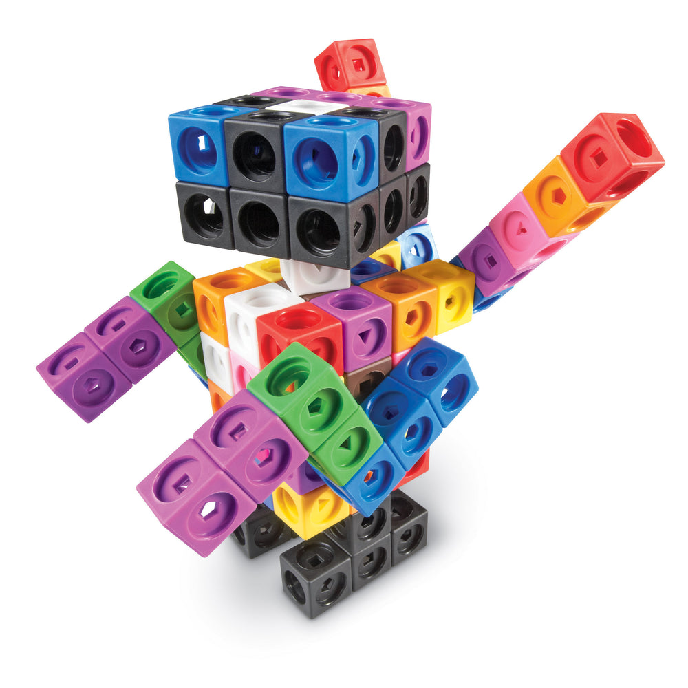 Learning Resources Mathlink Cube Big Builders, 200-Piece Set