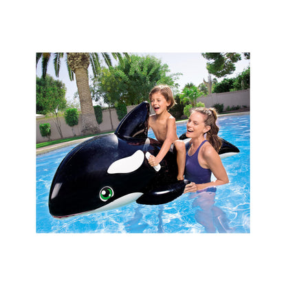 H2OGO! Jumbo Whale Rider Inflatable Pool Float for Kids