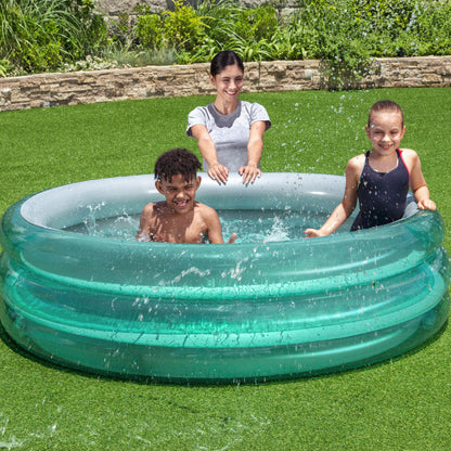 H2OGO! Big Metallic 3-Ring Inflatable Play Pool for Kids, 5 ft. 7 in. Diameter