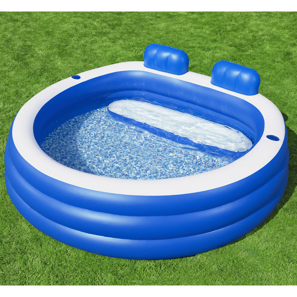 Bestway H2OGO! Splash Paradise Family Pool, Inflatable, Rectangular, Blue & White