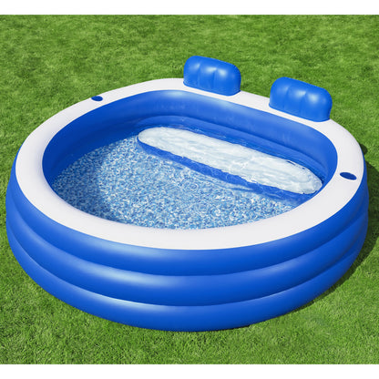 Bestway H2OGO! Splash Paradise Family Pool, Inflatable, Rectangular, Blue & White