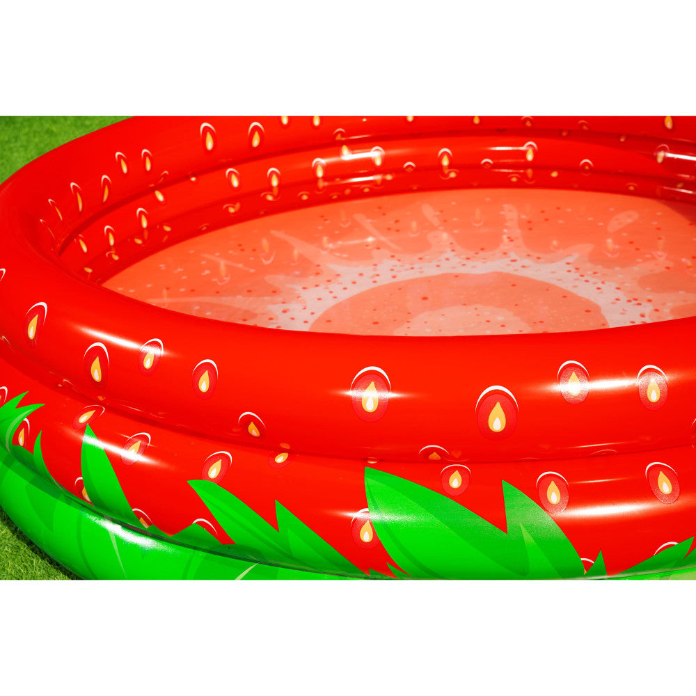 Bestway H2OGO! Sweet Strawberry Inflatable Play Pool, 66" x 15"