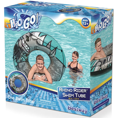 Bestway H2OGO! 48" Rhino Rider Inflatable Swim Tube for Ages 12+