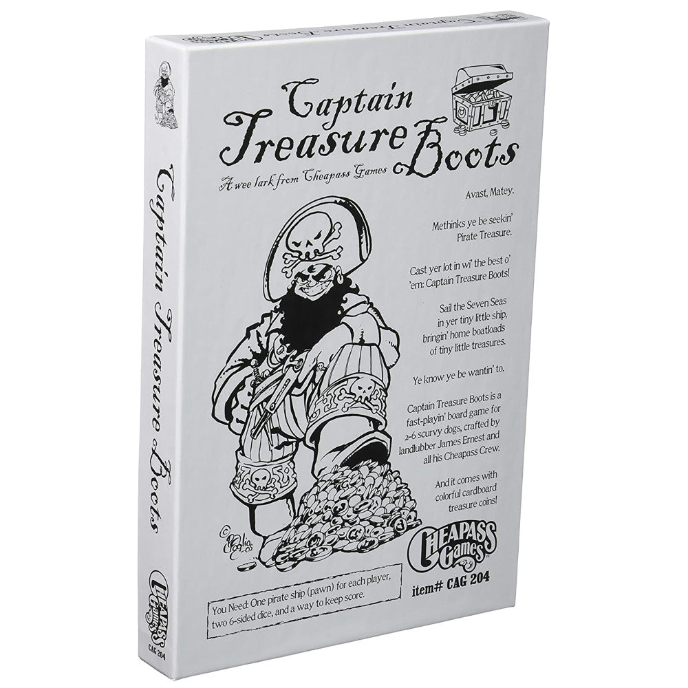 Captain Treasure Boots Pirate-Themed Treasure Board Game