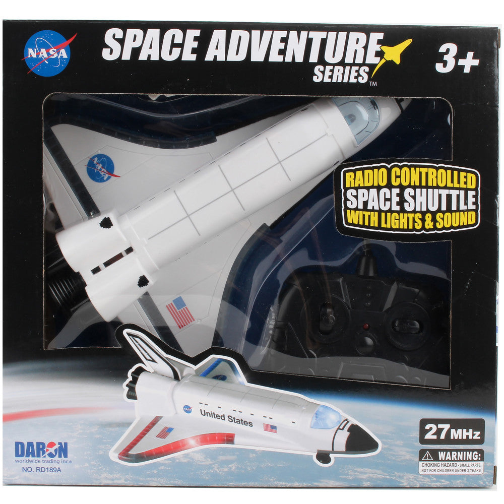 Daron NASA Space Adventure RC Space Shuttle Playset with Lights and Sounds, Ages 3+