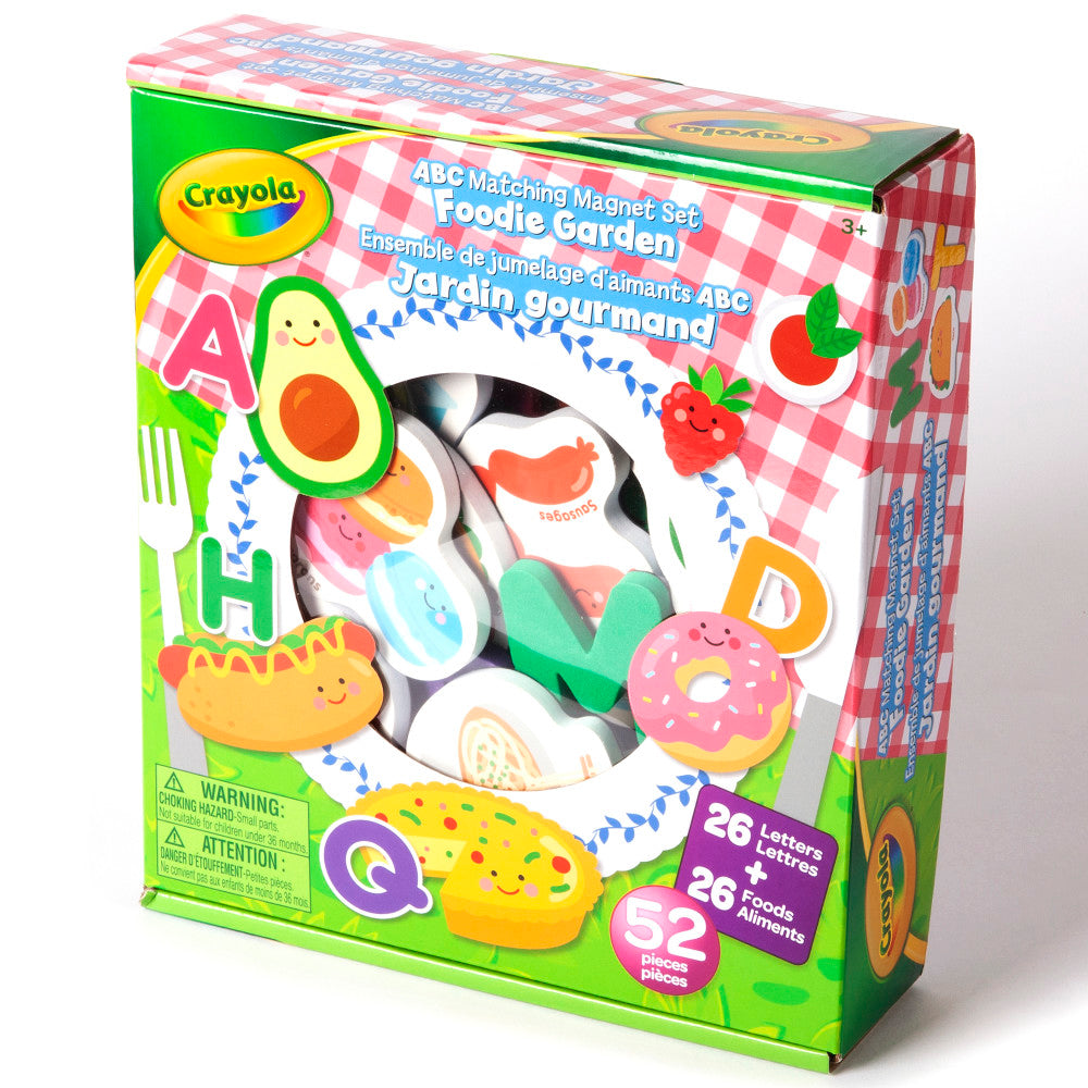 Crayola Foodie Garden ABC Matching Magnet Set - Educational Toy for Kids Ages 3+