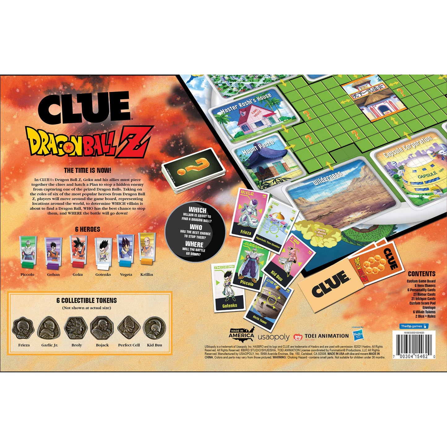 Dragon Ball Z CLUE Board Game