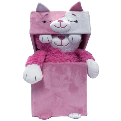 Happy Nappers: Adorable Storables - Cat - Pink & White