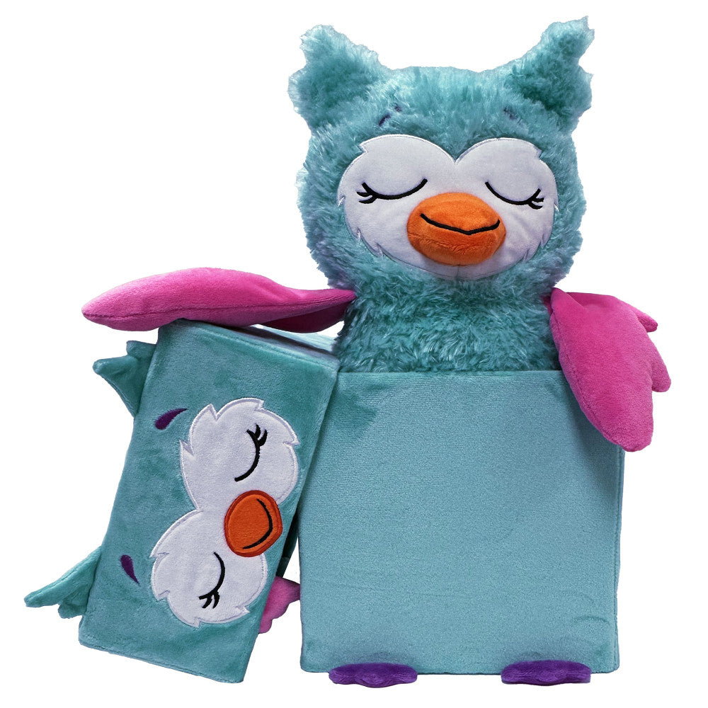 Happy Nappers: Adorable Storables - Owl - Teal & Pink