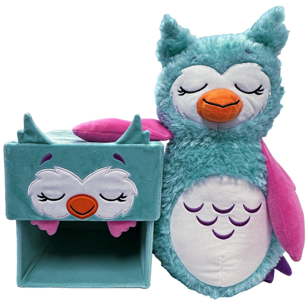 Happy Nappers: Adorable Storables - Owl - Teal & Pink