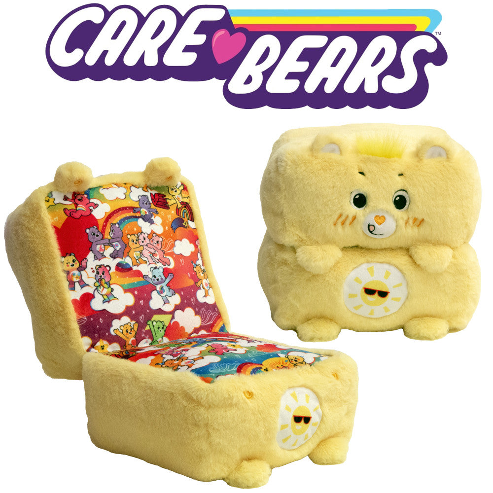 Happy Nappers: Care Bears 10" Pop N' Play Cube - Funshine Bear