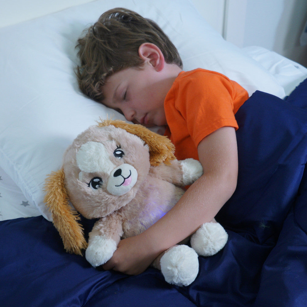 Happy Nappers: Lullabrites Brown Dog - Musical Light Up Bedtime Plush