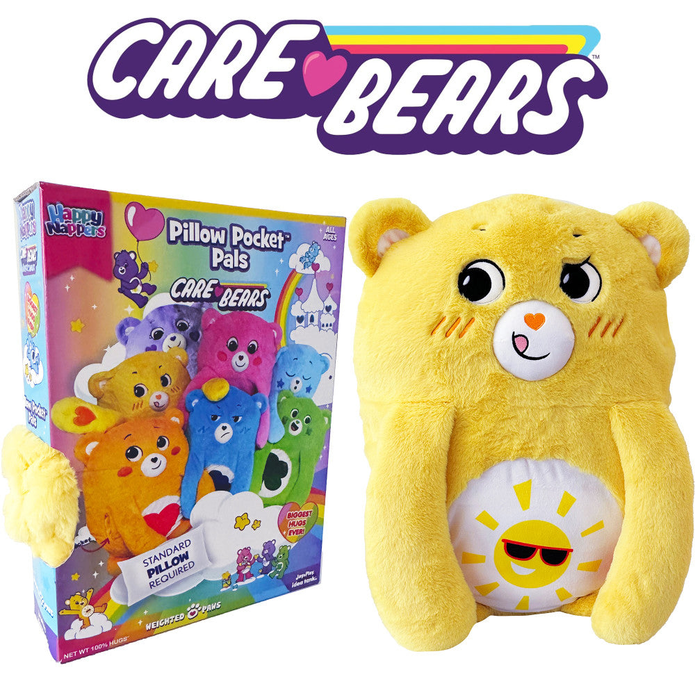 Happy Nappers: Care Bears Pillow Pocket Pal - Funshine Bear