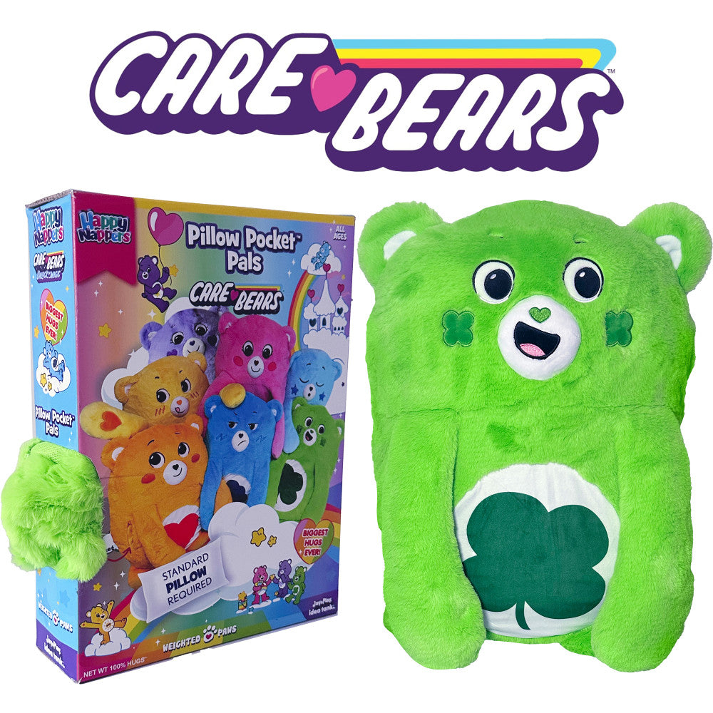 Happy Nappers: Care Bears Pillow Pocket Pal - Good Luck Bear