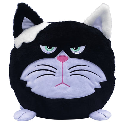 Hangry Petz: Bella Black Cat - 12" Animal Plush, Squeeze Tummy For Sounds