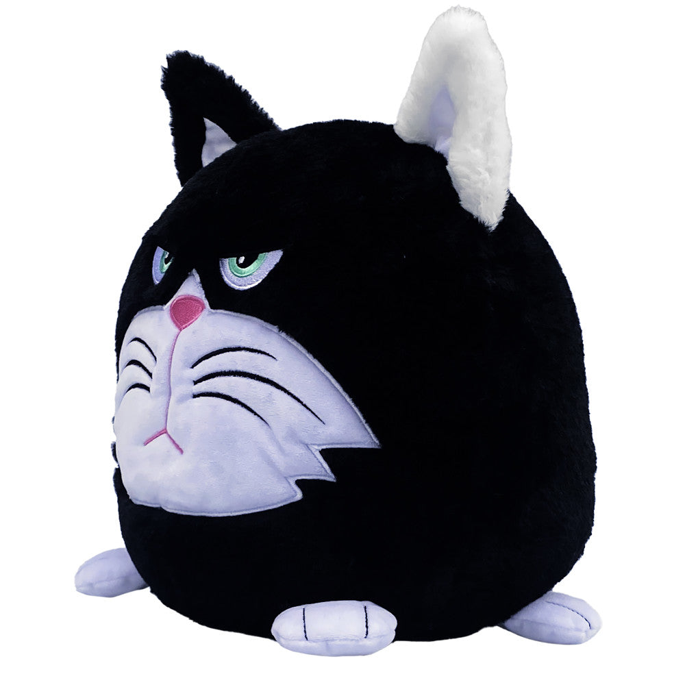 Hangry Petz: Bella Black Cat - 12" Animal Plush, Squeeze Tummy For Sounds