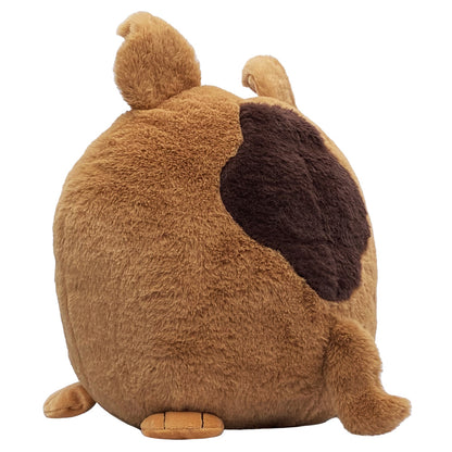 Hangry Petz: Charlie Bulldog - 12" Brown Animal Plush, Squeeze Tummy For Sounds