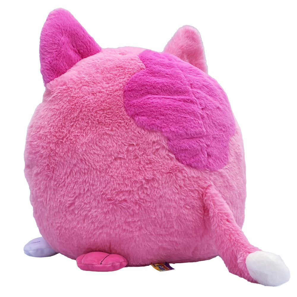 Hangry Petz: Lucy Pink Cat - 12" Animal Plush, Squeeze Tummy For Sounds