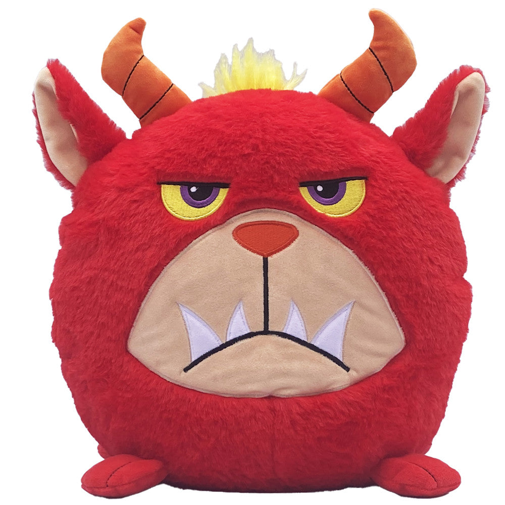 Hangry Petz: Rogue Monster - 12" Red Animal Plush, Squeeze Tummy For Sounds