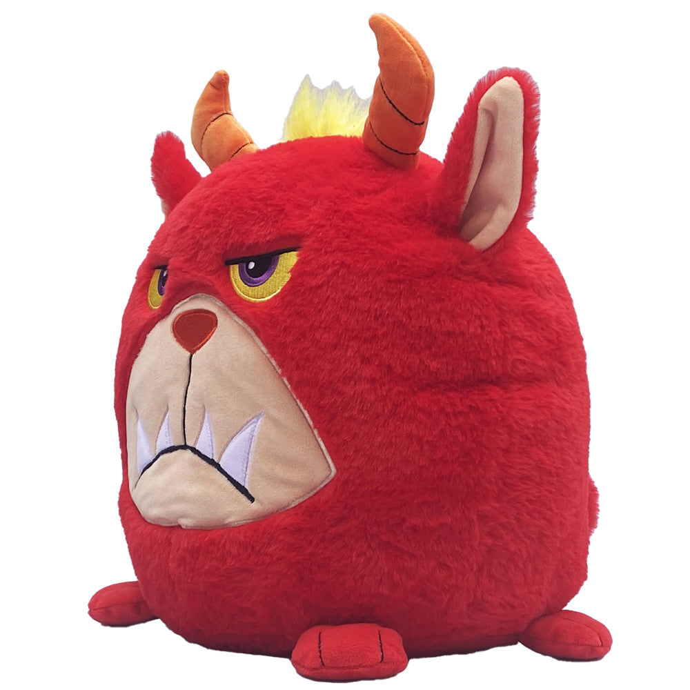 Hangry Petz: Rogue Monster - 12" Red Animal Plush, Squeeze Tummy For Sounds