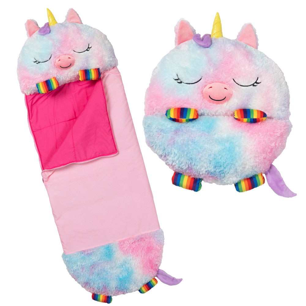 Happy Nappers: Pillow & Sleepy Sack: Large - Rainbow Unicorn, Kids 7+