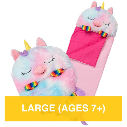 Happy Nappers: Pillow & Sleepy Sack: Large - Rainbow Unicorn, Kids 7+