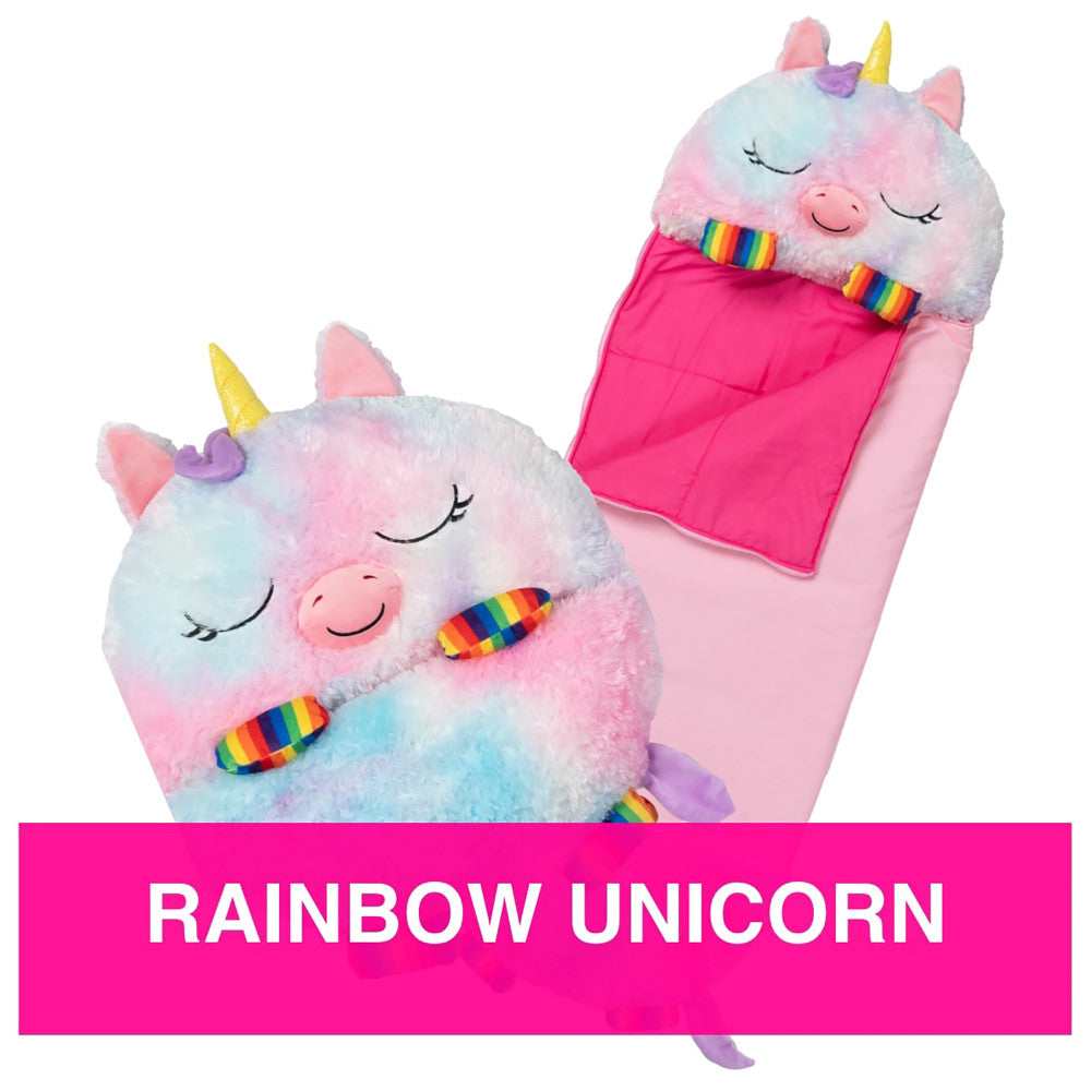 Happy Nappers: Pillow & Sleepy Sack: Large - Rainbow Unicorn, Kids 7+