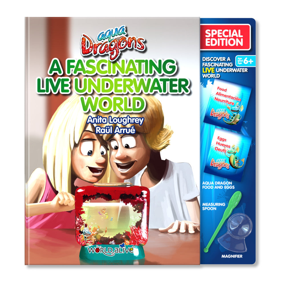 Aqua Dragons Live Underwater World Discovery Book Kit