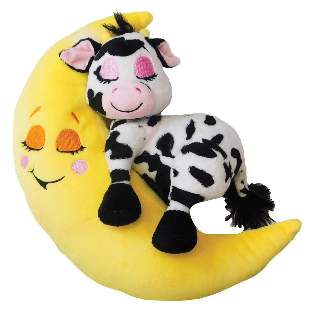 Happpy Nappers: Lullabrites Moon Pet - Cow - Lights & Sounds Plush