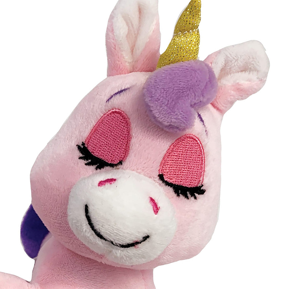 Happpy Nappers: Lullabrites Moon Pet - Unicorn - Pink-Purple - Light & Sounds Plush